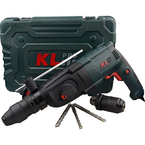 KL KLPM2603 PNÖMATİK MATKAP ÇİFT MANDRENLİ 850 WATT 3.2 JOULE  0-1100 DEVİR 0-4200 DARBE
