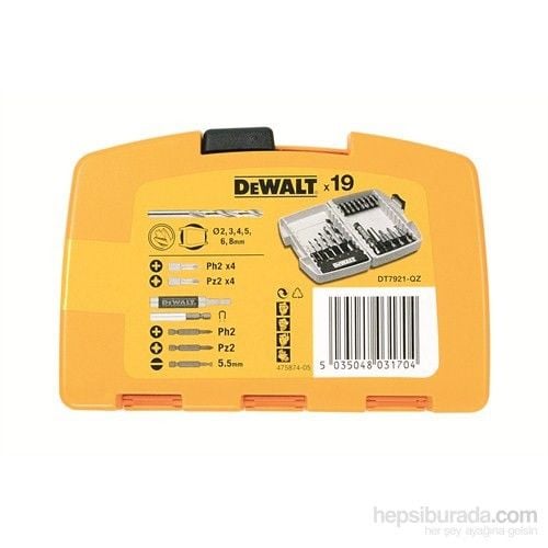 DEWALT DT7921 EXTREME MATKAP UÇ VE BİTS SETİ
