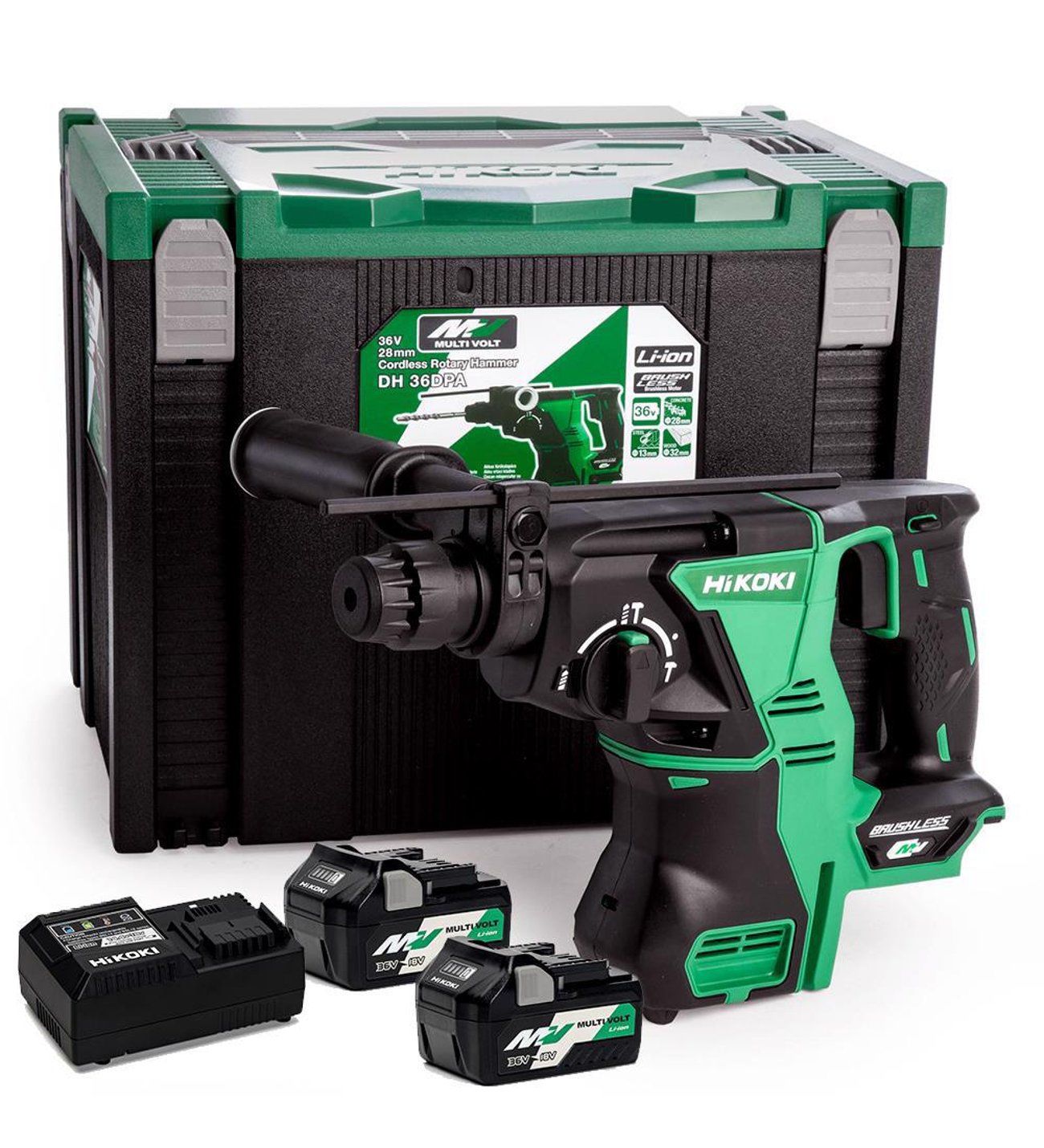 HİKOKİ DH36DPA-4.0 36VOLT 28 MM 4.0 AH 3.0 J AKÜLÜ KIRICI DELİCİ BSL36B18