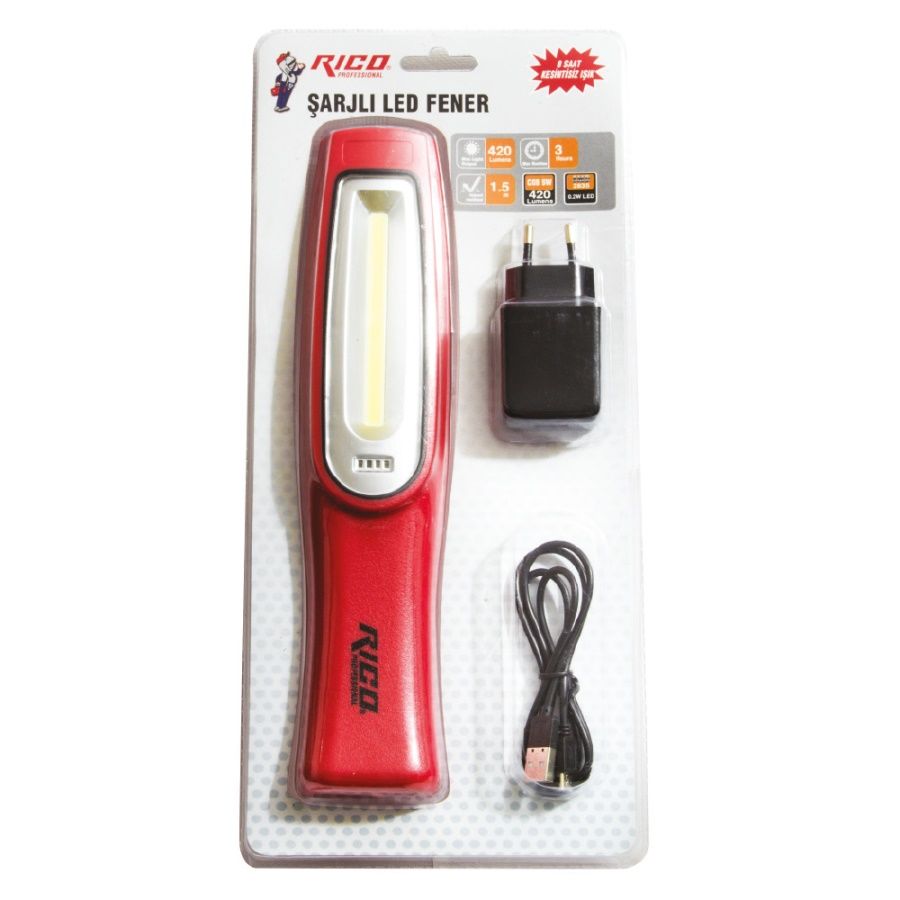 ŞARJLI LED FENER 013-RC0029