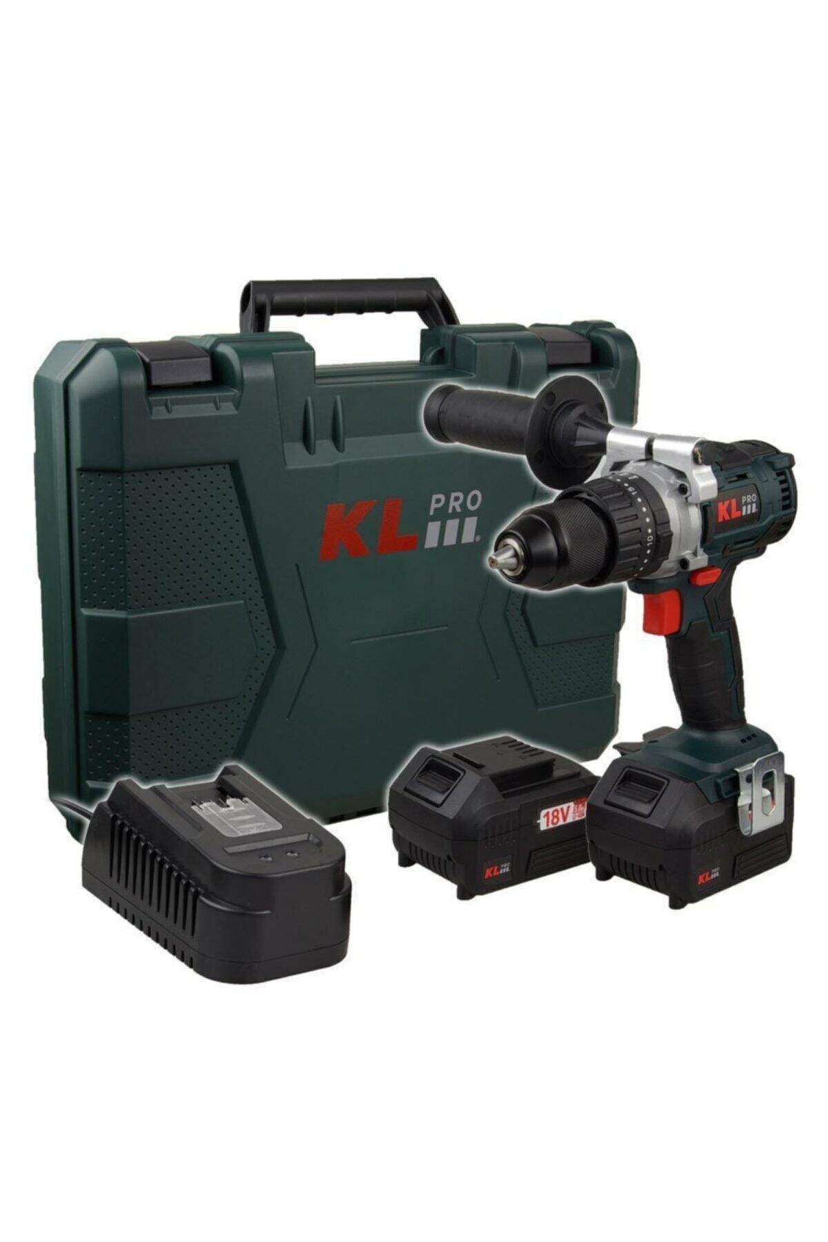 KL KLDM1850B AKÜLÜ DARBELİ VİDALAMA MATKAP KÖMÜRSÜZ 18V 5.0AH  60 NM 0-500 \ 0-1800 DEVİR