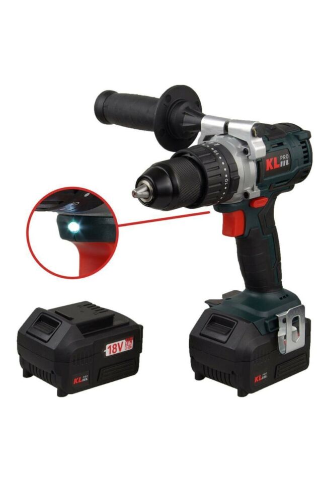 KL KLDM1850B AKÜLÜ DARBELİ VİDALAMA MATKAP KÖMÜRSÜZ 18V 5.0AH  60 NM 0-500 \ 0-1800 DEVİR