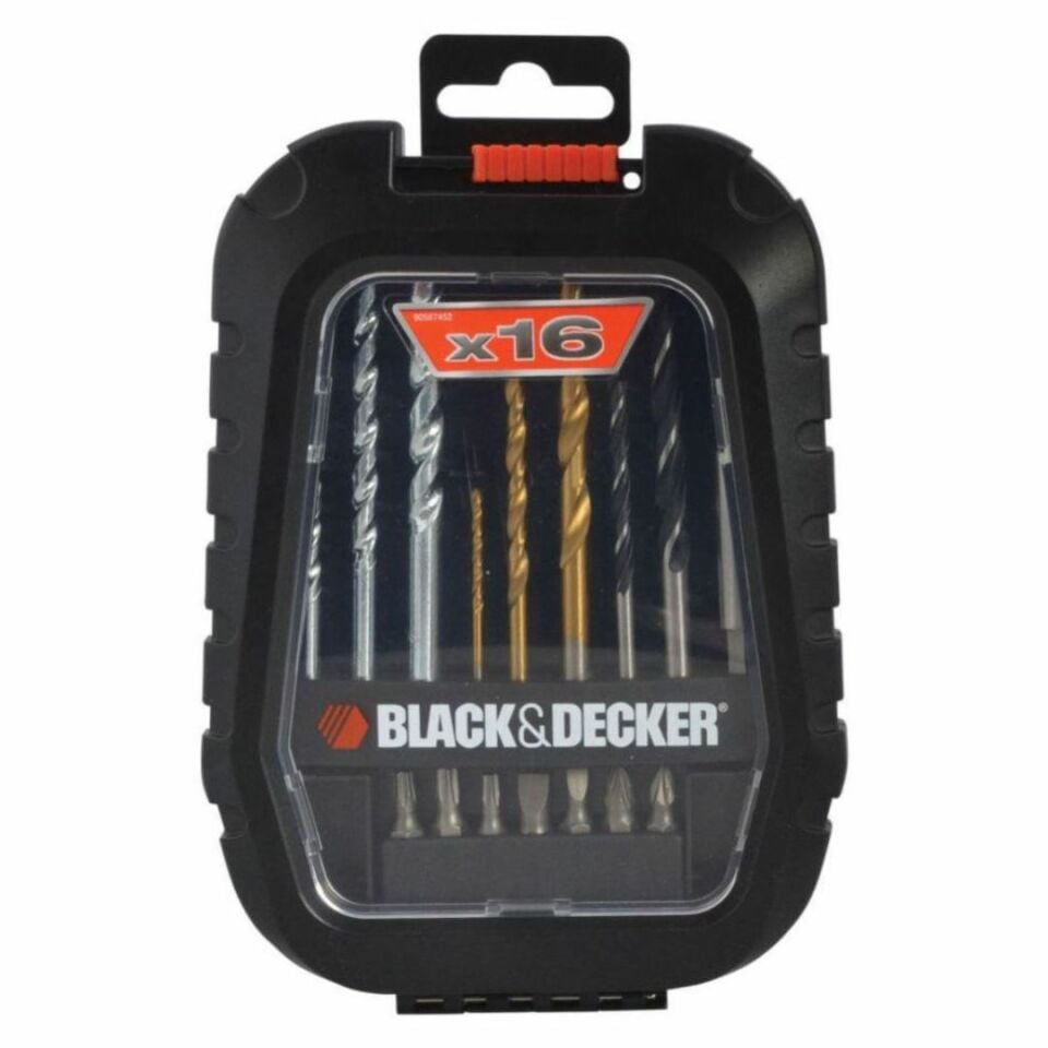 BLACK DECKER A7186 TIN AKSESUAR SET 16 PARÇA MATKAP UCU TORX VE BİTS UÇLAR
