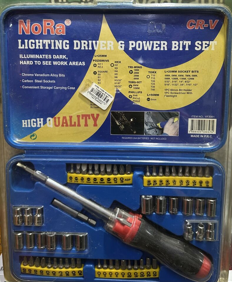NORA YF3081 60 PARÇA POWER BİTS SETİ